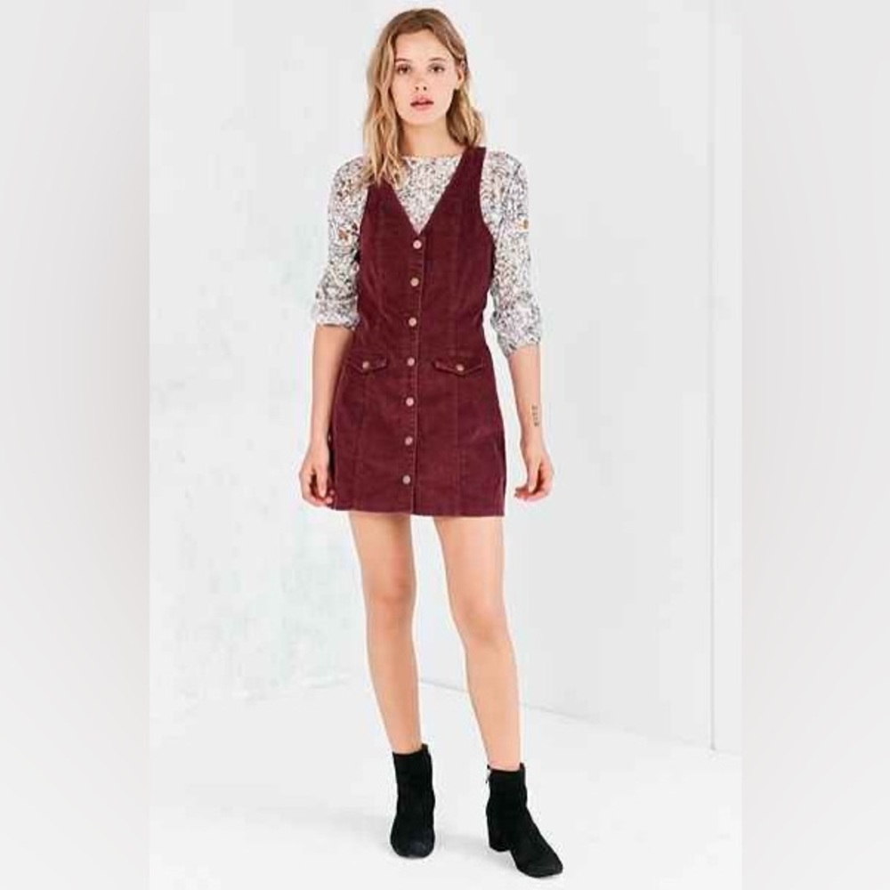 Urban Outfitters corduroy button-down dress